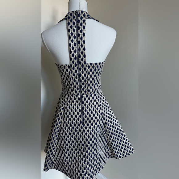 Eight Sixty Blue/Gold Dress- XS - Picture 3 of 6